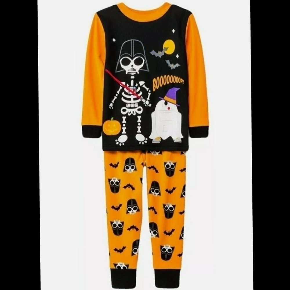 NWT Star Wars Pajama Set PJs Halloween Long Sleeve Two Piece Darth Vader Disney